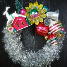 A tiny little wreath just for fun $65 ** SOLD **