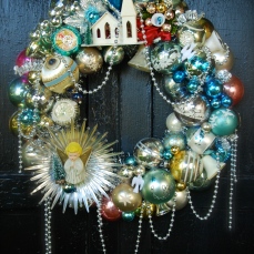 The lovely Angel of the Morning Wreath $265 with storage bag - Approx. 20" diameter *SOLD*