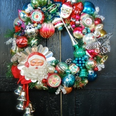 Christmas in the Woods Wreath Approx. 20 inches diameter $275 with storage bag ** SOLD **