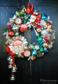 Christmas in the Woods Wreath Approx. 20 inches diameter $275 with storage bag ** SOLD **