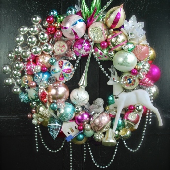 A custom wreath for someone who requested "something spectacular" in pastel colors. $350 *SOLD*