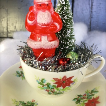 Claus in a cup! $32 *SOLD*