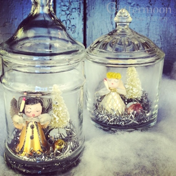 Darling old Japan angels in glass jars $32 each * SOLD *